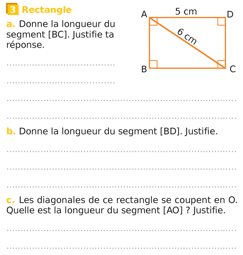 Axes de symétrie Propriétés des triangles et quadrilatères