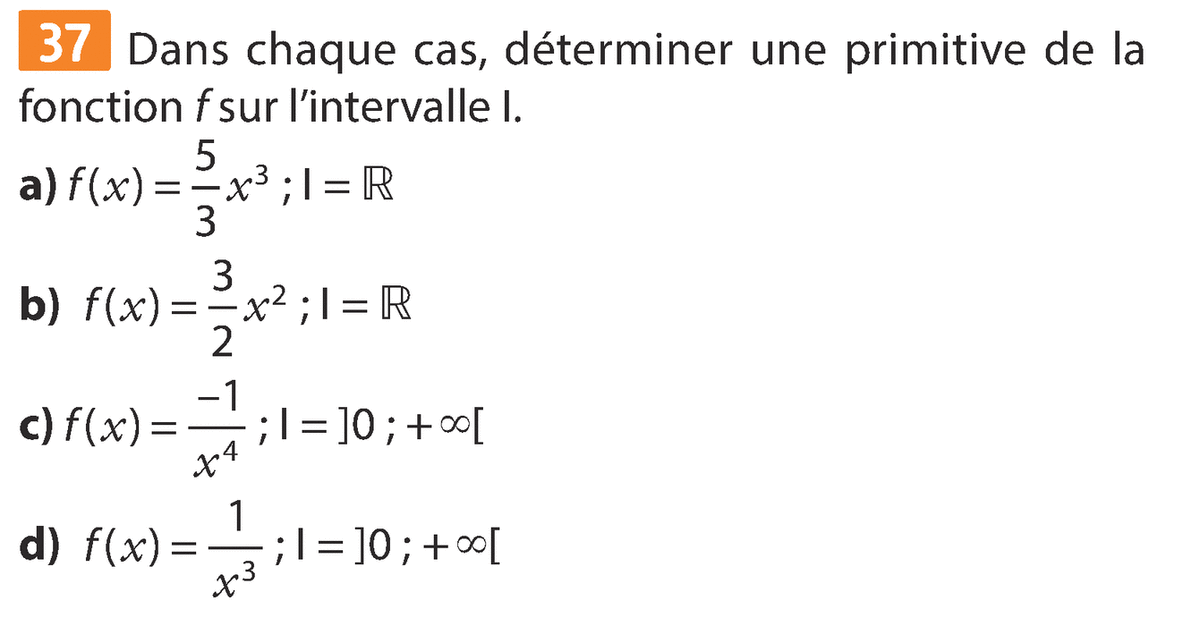 Primitives et équations différentielles Primitive dune fonction