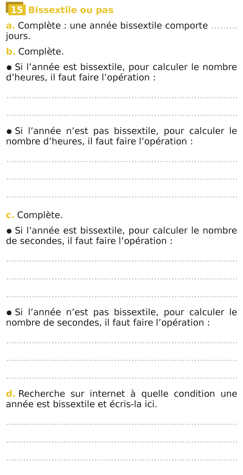 Durées - Savoir combien de jours il y a dans une année (bissextile ou ...