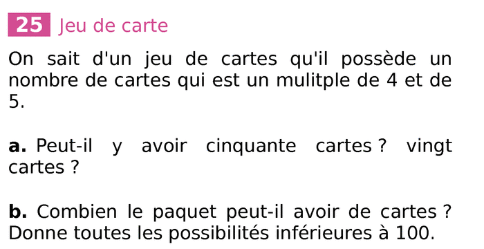 Nombres Entiers Multiples Diviseurs Multiples Communs Ppmc